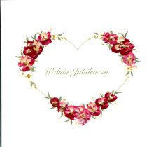 MAK Karnet Jubileusz Kwadrat J01 - Serce