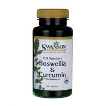 Swanson, Usa Full Spectrum Boswellia & Curcumin 300mg/300 mg - suplement diety 60 kaps.