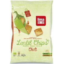 Lima CHIPSY Z SOCZEWICY Z CHILI BIO 90 g