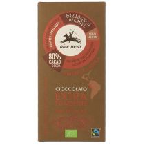 Alce Nero Czekolada Gorzka z Kawałkami Kakao Bezglutenowa Fair Trade 100g