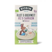 Biobim Kaszka Baby Plus BIO ryżowo-gryczana pełnoziarnista - bez glutenu mleka, cukru i soli