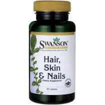 Swanson, Usa Włosy, skóra, paznokcie - suplement diety 60 tab.