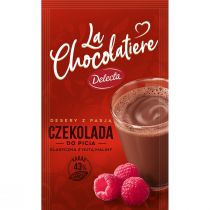 Delecta La Chocolatiere Czekolada do picia klasyczna z nutą maliny 30 g
