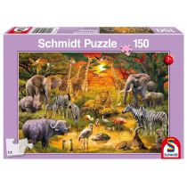 Schmidt Spiele Spiele, puzzle Zwierzęta w Afryce