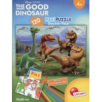 Lisciani Puzzle dwustronne maxi Dobry dinozaur 120