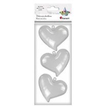 Titanum Formy plastikowe serca 65x58x40mm 3szt