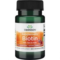 SWANSON Biotyna 5mg 60tab do ssania - suplement diety
