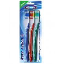 Beauty Formulas Active Oral Care Szczoteczka Wave Action średnia 1 op.-3szt