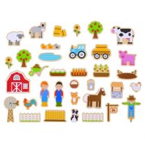 Bigjigs Toys Farm Magnets Drewniane magnesy