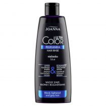 Joanna Ultra Color System niebieska płukanka do włosów siwych blond i rozjaśnionych 150ml