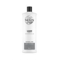 Nioxin NIOXIN 1 Cleanser Shampoo oczyszczający szampon do włosów lekko przerzedzonych, naturalnych 1000ml 2354