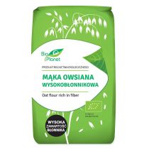 BIO Planet MĄKA OWSIANA WYSOKOBŁONNIKOWA BIO 500 g -