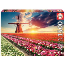 Educa Puzzle 1500 elementów Tulipany Krajobraz