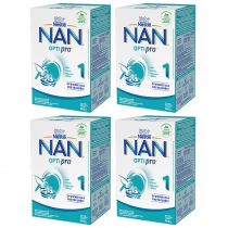 Nestle Nan Optipro 1 Mleko początkowe dla niemowląt od urodzenia Zestaw 4 x 800 g