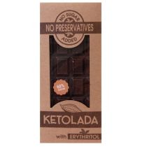 KETOLADA (czekolada z erytrytolem) TABLICZKA BEZ DODATKU CUKRÓW 100 g - KETOLADA BP-5904365084000