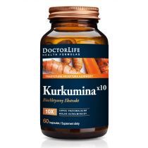 Doctor Life Kurkumina x10 bioaktywny ekstrakt 500mg suplement diety 60 kapsułek