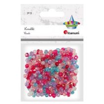 Titanum Koraliki plastikowe fasetowane mix 30g