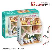 Cubicfun Puzzle 3D 160 el Dreamy Domek Dla Lalek P645h