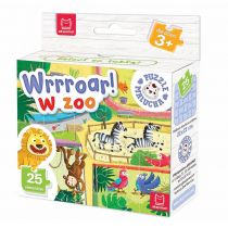 Aksjomat Puzzle malucha 25 elementów. Wrrroar! W zoo