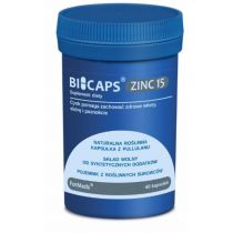 ForMEDS BICAPS ZINC 15 (Cynk + Miedź + Inulina) - 60 kapsułek wegańskich