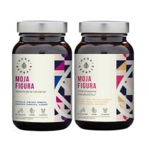 Aura Herbals Moja Figura - Ograniczenie Łaknienia, kapsułki + Moja Figura - Wspomaganie Metabolizmu, kapsułki Zestaw Suplement diety 2 x 60 kaps.