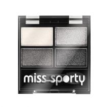 Miss Sporty Studio Colour, poczwórne cienie do powiek 404 Real Smoky/Smoky Black, 5 g