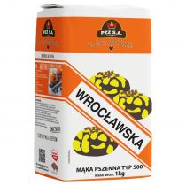 Pzz Mąka pszenna wrocławska, typ 500 1 kg