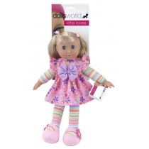 Dolls World Lalka bobas Lucy 36 cm różowa
