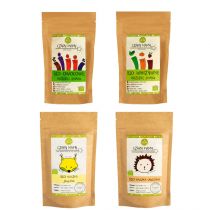 Helpa Zestaw Starter (kaszka jaglana, kaszka owsiana, różdżki owocowe, różdżki warzywne) 2 x 200 g + 20 g + 18 g Bio