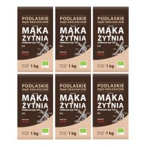 BioLife Mąka Żytnia chlebowa typ 720 Zestaw 6 x 1 kg Bio