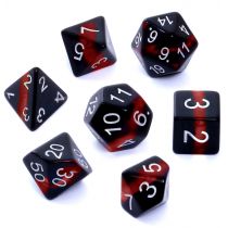 Rebel Komplet kości RPG Minerały Rubin