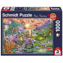 Schmidt Puzzle PQ 1000 Zaczarowana kraina smoków G3 -