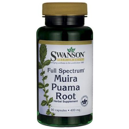 Swanson, Usa Full Spectrum Muira Puama 400 mg - suplement diety 90 kaps.