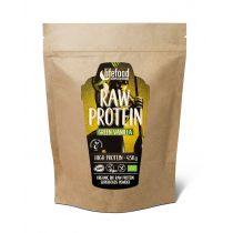 Inne LIFEFOOD (batony i produkty raw) Białko roślinne z młodym jęczmieniem i wanilią raw bezglutenowe BIO - Lifefood - 450g BP-8594071482404