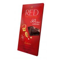 Red | Chocolette S.A., Rue Adrien-Lachenal 26, Gen Red | Chocolette S.A. Rue Adrien-Lachenal 26 Gen Czekolada RED ciemna bez cukru z pomarańczami 100 g Red M00-3623-63020