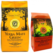 Mate Green Yerba Mate: Lemon + Mas Energia Guarana Zestaw 400 g + 200 g