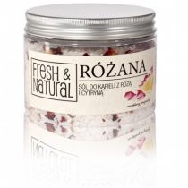 Fresh&Natural Różana sól do kąpieli 500g - Fresh&Natural 4062-0