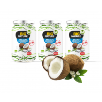 Big Nature Olej kokosowy extra virgin tłoczony na zimno Zestaw 3 x 900 ml Bio