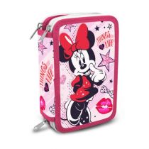 Kids Euroswan Piórnik trzykomorowy z wyposażeniem Minnie Mouse MN30008