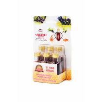 Alfa Alfa Aktiv 6x20ml kwas L-askorbinowy miód pszczeli koncentrat z soku czarnej porzeczki aronii MES6