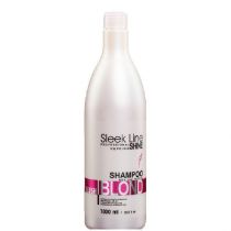 Stapiz Sleek Line Blush Blond, szampon nadający różowy odcień, do włosów blond z jedwabiem, 1000 ml