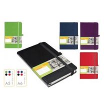 Notes A5 z gumką Romantyzm linia czerwony