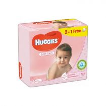 Huggies chusteczki nawilżane Soft Skin 3 x 56 szt 3-pack