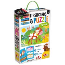 Lisciani Giochi Zabawa i edukacja Puzzle Dziecięce i Flashcards - Farma 72699