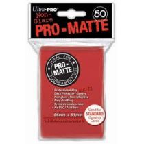 Ultra-Pro Deck Protector. Pro-Matte Non-Glare Red 66 x 91 mm 50 szt.