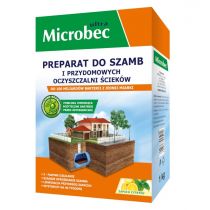 Bros Microbec Ultra Preparat do szamb cytrynowy 1kg + Żel do WC 500ml