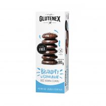 Glutenex Biszkopty w czekoladzie bezglutenowe, bez dodatku cukru 80g -