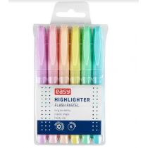 Easy Stationery Zakreślacz Flash Pastel 6 kolorów 443387