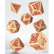 Q-Workshop QWOCTX1N Call Cthulhu: Masks of Nyarlathotep Dice Set (7), wielokolorowy QWOCTX1N