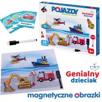 Askato Puzzle magnetyczne pojazdy